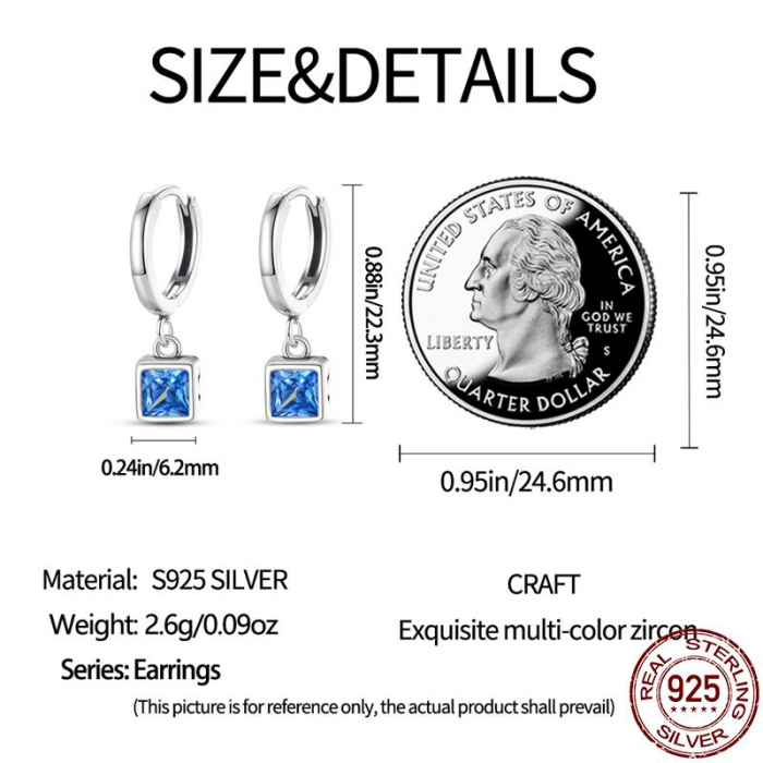 Cercei Argint 925 – Blue cubic [3]