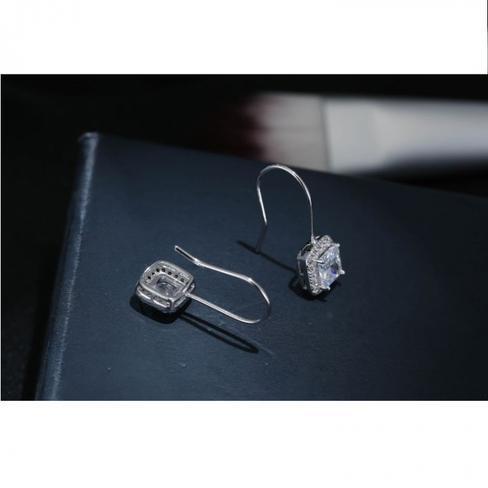Cercei Argint 925 – Square Diamond, Bijuterii Nadiela [5]
