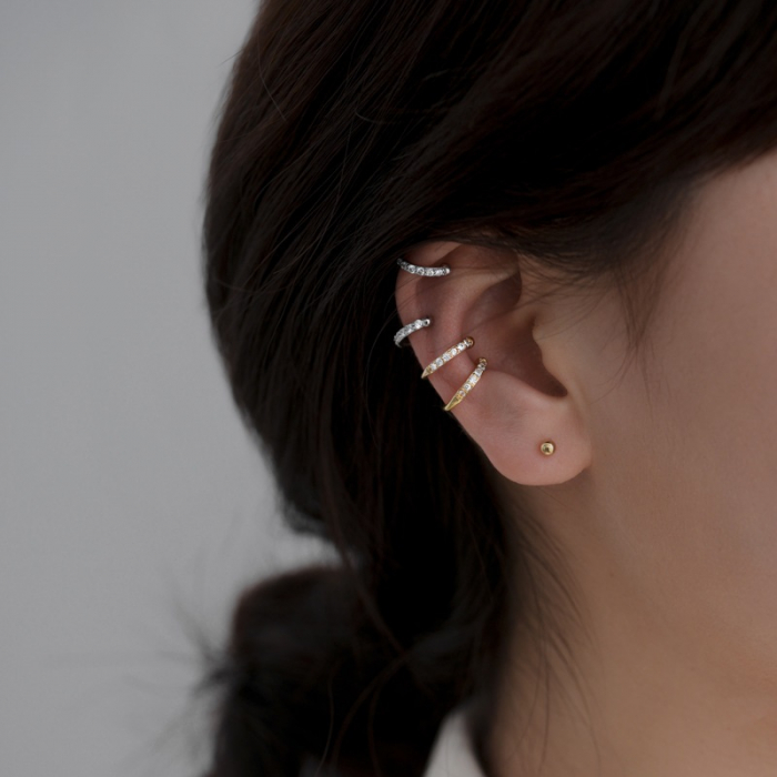 Cercei Argint 925 reglabili Clips – Sparkling Clips, Bijuterii Nadiela [5]