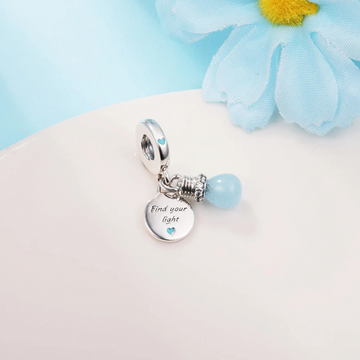 Talisman Argint 925, Charm compatibil Pandora – Find your light, Bijuterii Nadiela [2]
