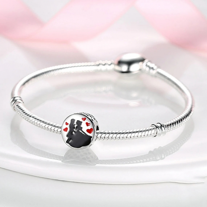 Talisman Argint 925, Charm compatibil Pandora – Dancing Lovers, Bijuterii Nadiela [3]