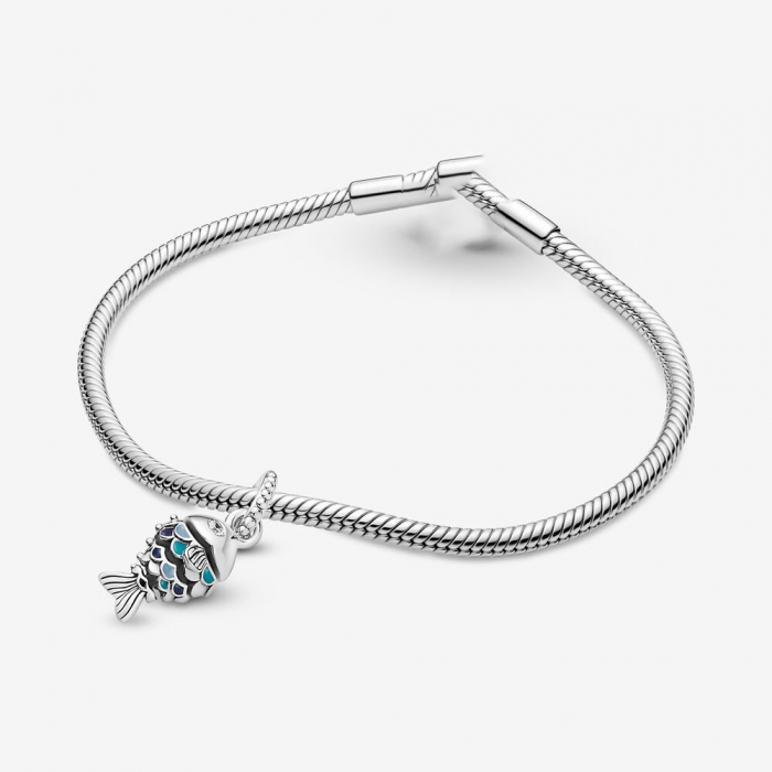 Talisman Argint 925, Charm compatibil Pandora – Lucky fish, Bijuterii Nadiela [4]
