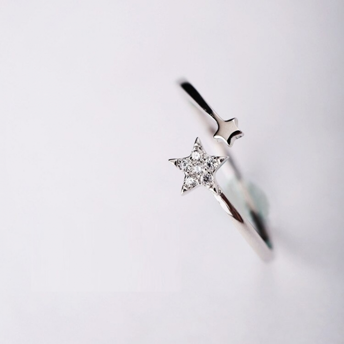 Inel din Argint 925 reglabil – Stars, Bijuterii Nadiela [4]