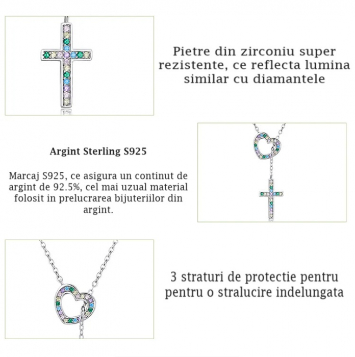 Lantisor din argint 925 - Dragoste si Credinta [9]