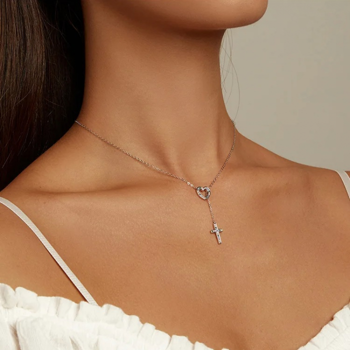 Lantisor din argint 925 - Dragoste si Credinta [5]