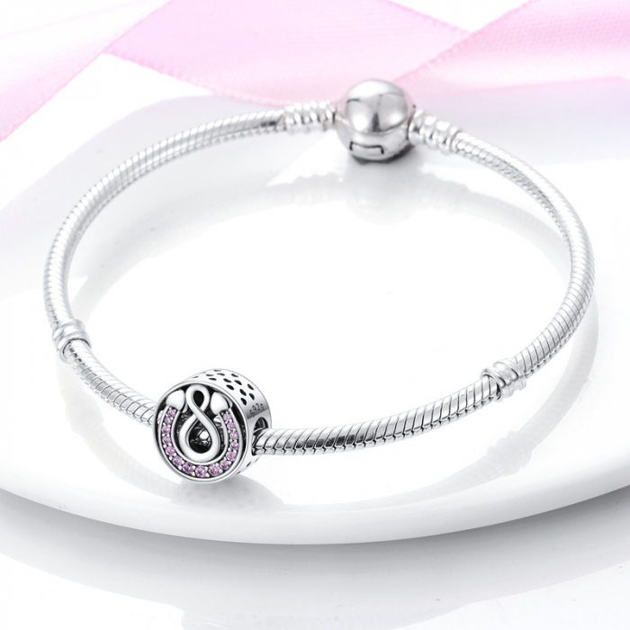Talisman Argint 925, Charm compatibil Pandora – Horseshoe, Bijuterii Nadiela [3]