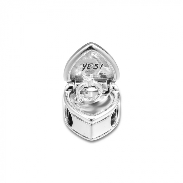 Talisman Argint 925, Charm compatibil Pandora – Cerere in casatorie [4]