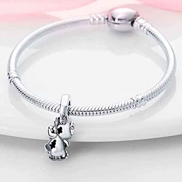 Talisman Argint 925, Charm compatibil Pandora – Stich, Bijuterii Nadiela [5]