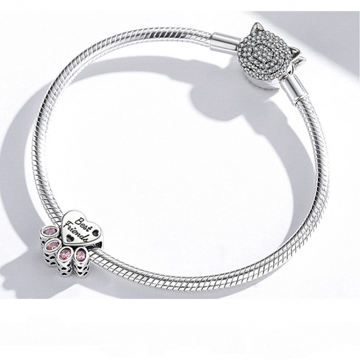 Talisman Argint 925, compatibil Pandora – Little Best Friend [3]