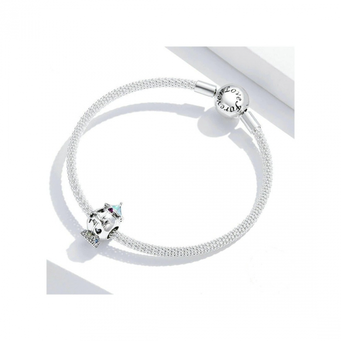 Talisman Argint 925, Charm compatibil Pandora – Carusel [2]