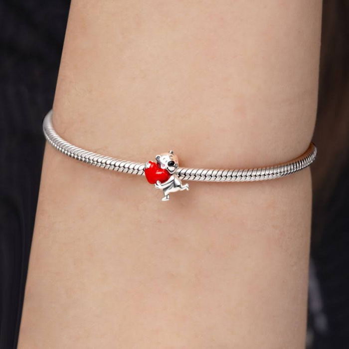 Talisman Argint 925, Charm compatibil Pandora – Ursulet, Bijuterii Nadiela [4]