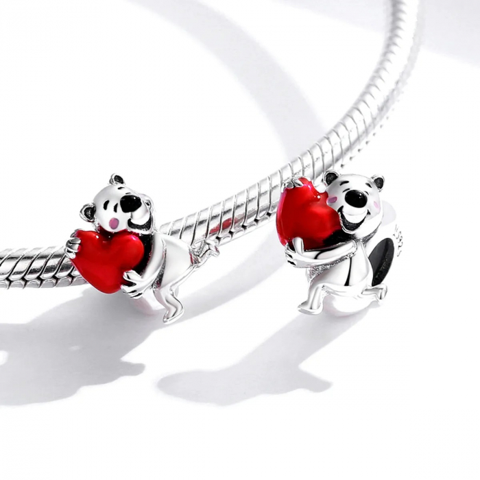 Talisman Argint 925, Charm compatibil Pandora – Ursulet, Bijuterii Nadiela [3]