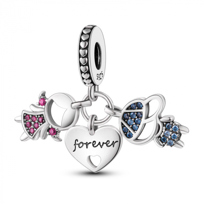 Talisman Argint 925, Charm compatibil Pandora – Enjoy the moment, Bijuterii Nadiela [4]
