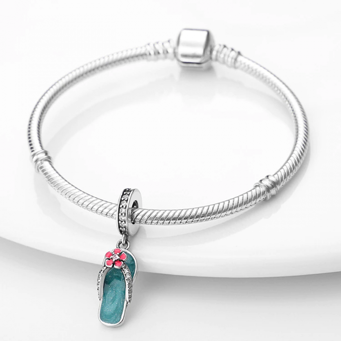 Talisman Argint 925, Charm compatibil Pandora – Papucel, Bijuterii Nadiela [2]