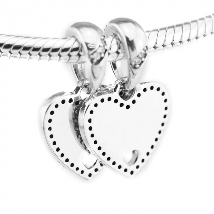 Talisman Argint 925, Charm compatibil Pandora – Friend of my heart, Bijuterii Nadiela [4]