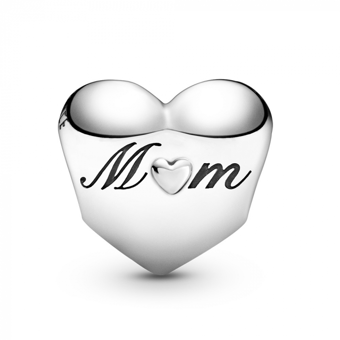 Talisman Argint 925, Charm compatibil Pandora – Lucky to have you mom, Bijuterii Nadiela [3]