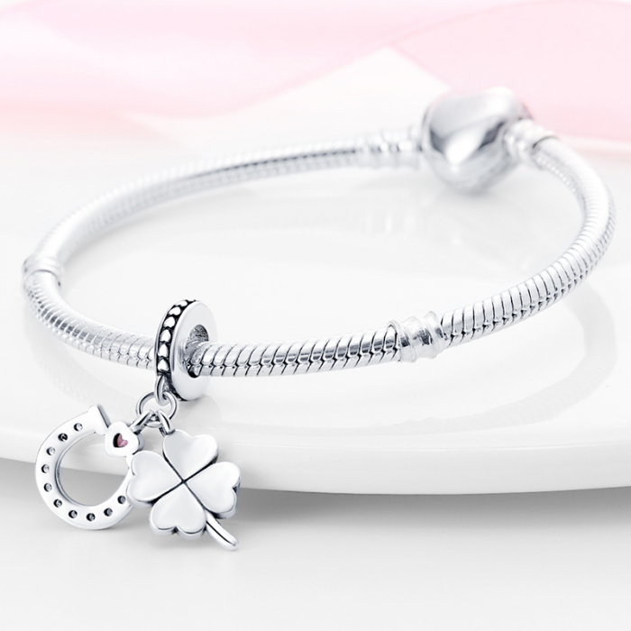Talisman Argint 925, Charm compatibil Pandora – Talismanul norocos, Bijuterii Nadiela [3]