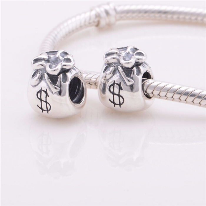 Talisman Argint 925, Charm compatibil Pandora – Be rich, Bijuterii Nadiela [3]