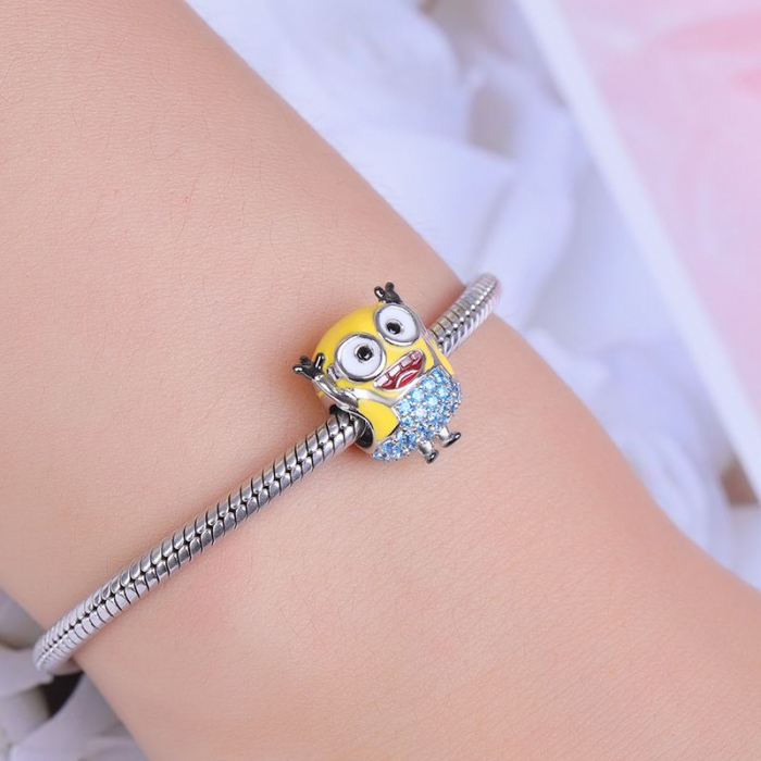 Talisman Argint 925, Charm compatibil Pandora – The Minion, Bijuterii Nadiela [3]