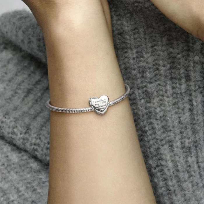Talisman Argint 925, Charm compatibil Pandora – Say I do , Bijuterii Nadiela [3]
