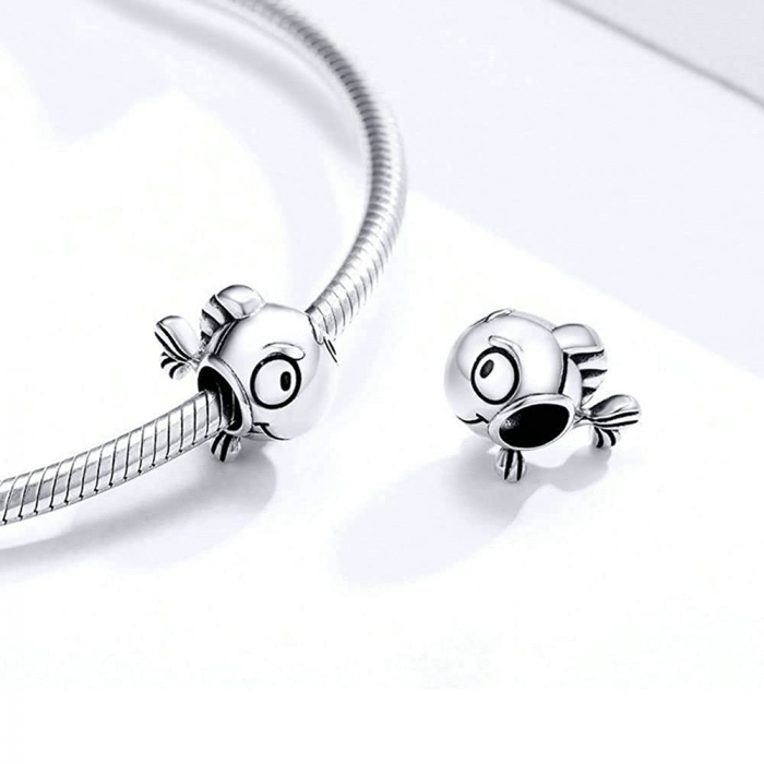 Talisman Argint 925, Charm compatibil Pandora – Pestisorul Arlechin, Bijuterii Nadiela [4]