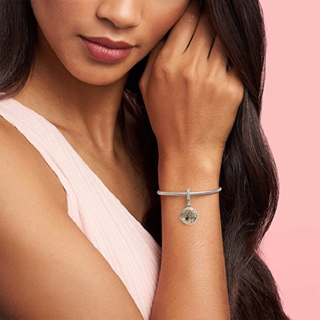 Talisman Argint 925, Charm compatibil Pandora – Family roots, Bijuterii Nadiela [5]