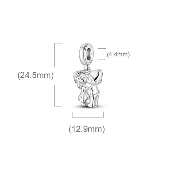 Talisman Argint 925, Charm compatibil Pandora – Little Lovers, Bijuterii Nadiela [5]