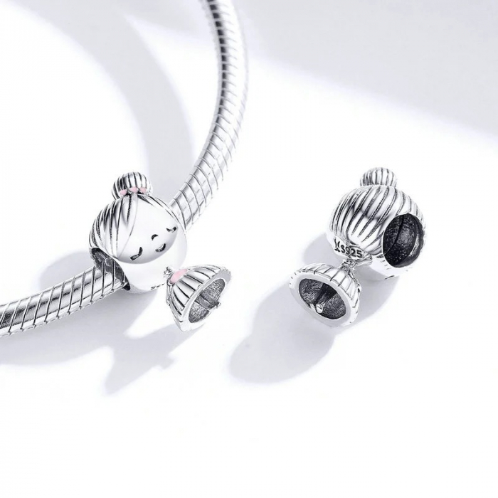 Nadiela Talisman Argint 925, compatibil Pandora – Fetita timida [2]