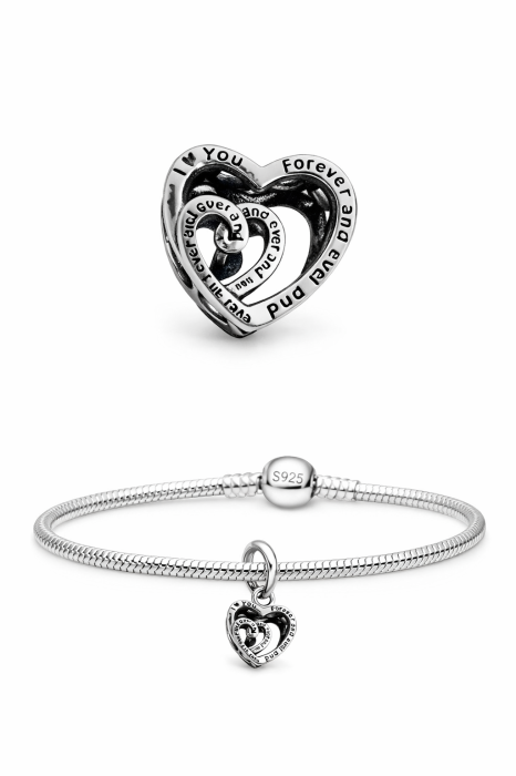 Nadiela Talisman Argint 925, compatibil Pandora – Iubire eterna pentru mama [4]