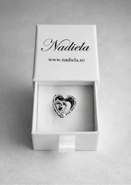 Nadiela Talisman Argint 925, compatibil Pandora – Iubire eterna pentru mama [5]