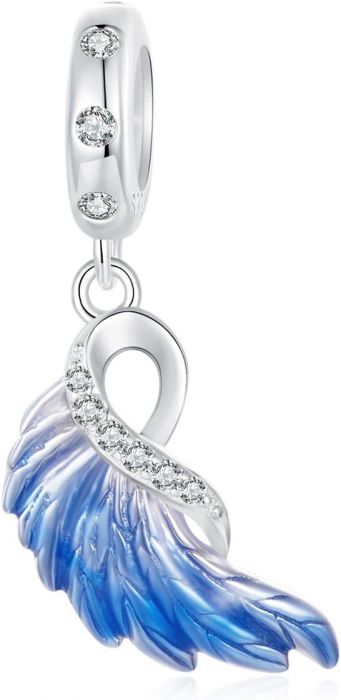 Talisman Argint 925, compatibil Pandora – Blue Wings [2]