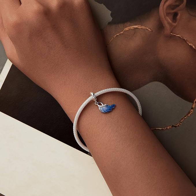Talisman Argint 925, compatibil Pandora – Blue Wings [5]