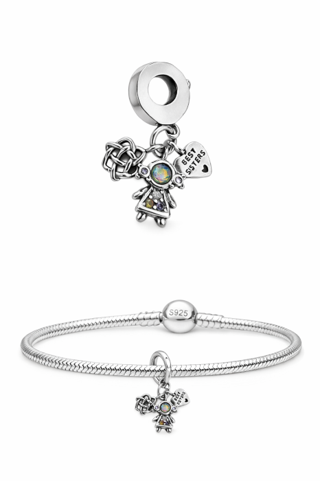 Nadiela Talisman Argint 925, compatibil Pandora – Cea mai buna sora [2]