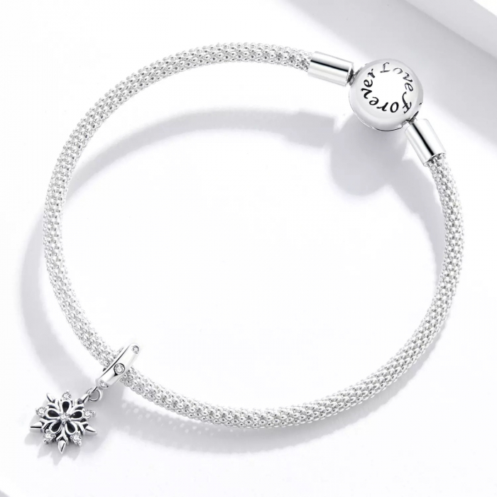 Bijuterii Nadiela Talisman Argint 925, compatibil Pandora – Fulg de nea [3]