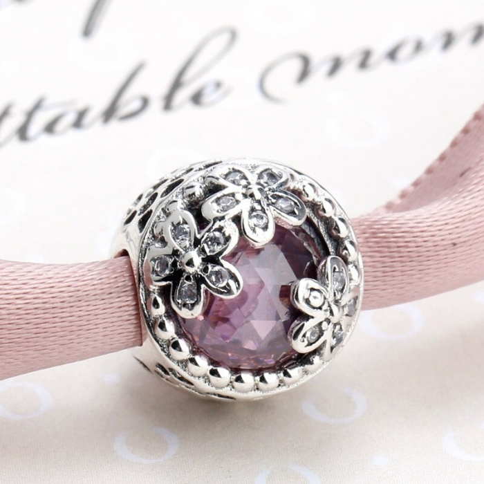 Talisman Argint 925, Charm compatibil Pandora – Blessed Flower, Bijuterii Nadiela [3]