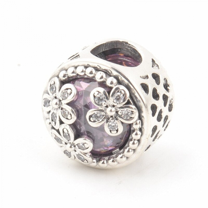 Talisman Argint 925, Charm compatibil Pandora – Blessed Flower, Bijuterii Nadiela [5]