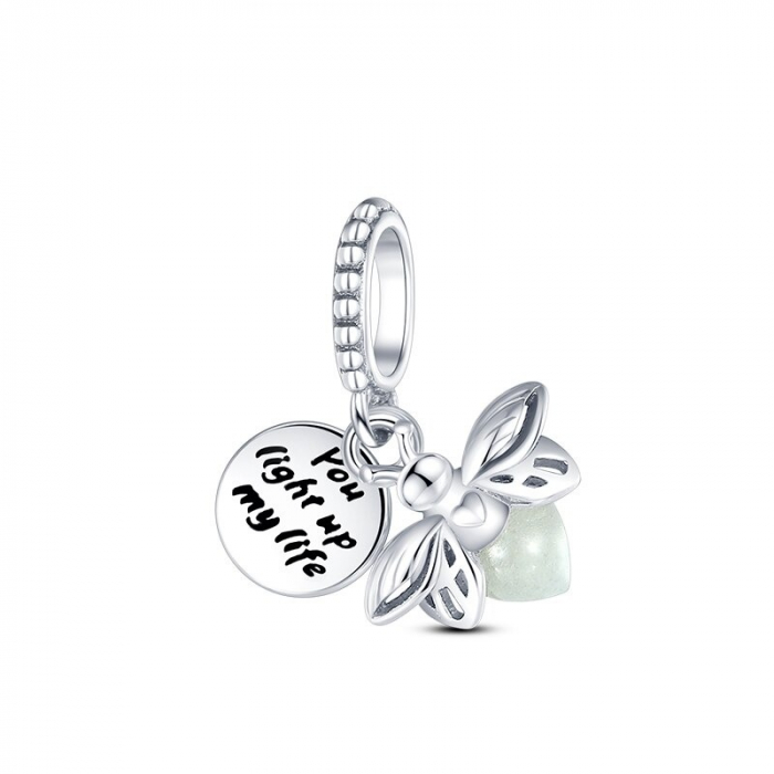 Talisman Argint 925, Charm compatibil Pandora – Imi luminezi viata, Bijuterii Nadiela [5]