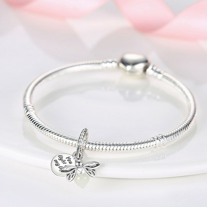 Talisman Argint 925, Charm compatibil Pandora – Imi luminezi viata, Bijuterii Nadiela [4]