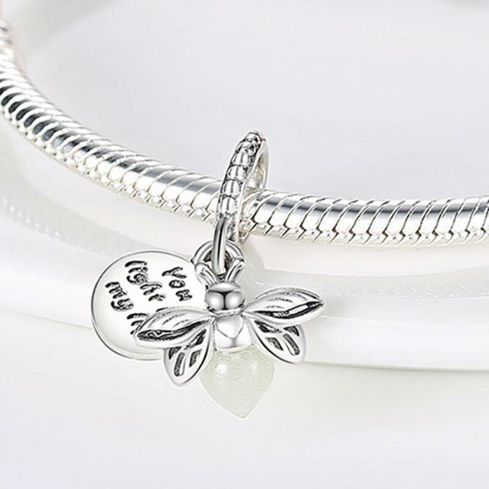 Talisman Argint 925, Charm compatibil Pandora – Imi luminezi viata, Bijuterii Nadiela [2]