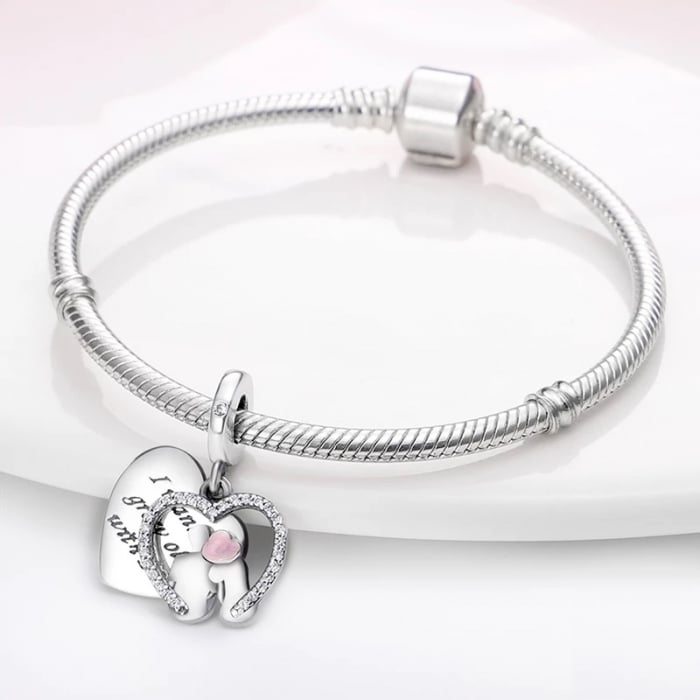 Talisman Argint 925, Charm compatibil Pandora – Growing Old Together, Bijuterii Nadiela [3]