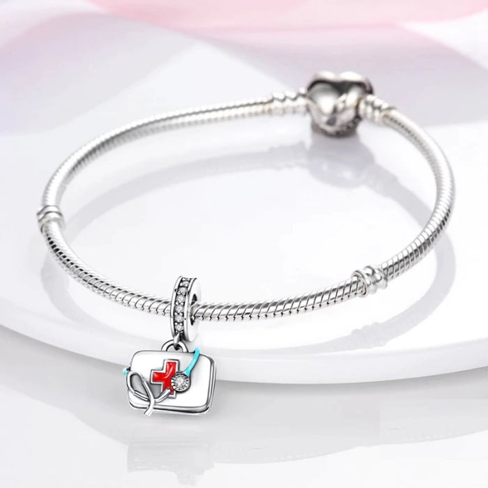 Talisman Argint 925, Charm compatibil Pandora – First Aid Kit, Bijuterii Nadiela [2]