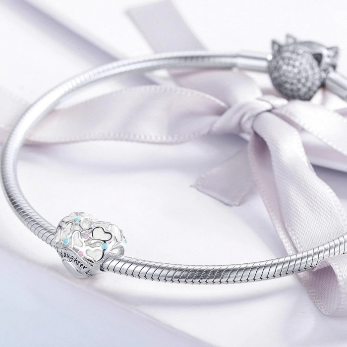 Talisman Argint 925, Charm compatibil Pandora – Fetita lui tata, Bijuterii Nadiela [3]