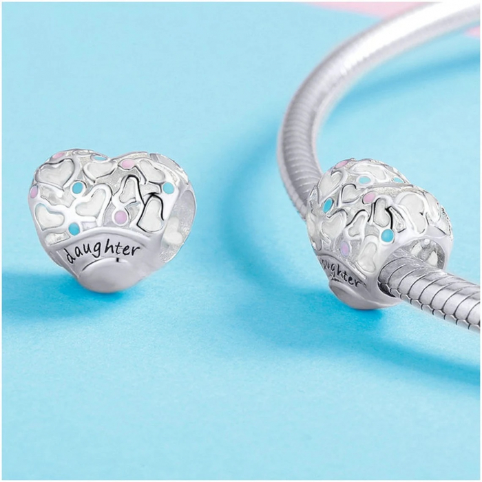 Talisman Argint 925, Charm compatibil Pandora – Fetita lui tata, Bijuterii Nadiela [2]