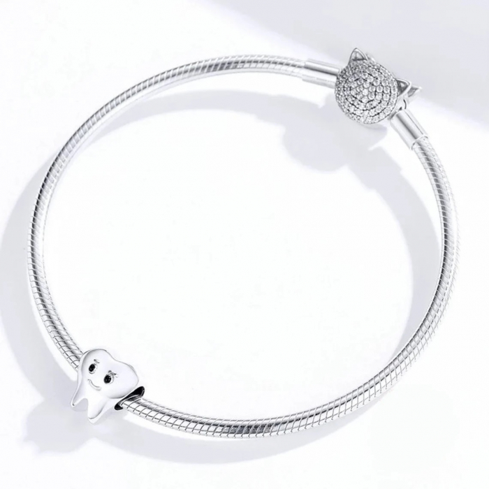 Talisman Argint 925, Charm compatibil Pandora – Micul dintisor, Bijuterii Nadiela [2]