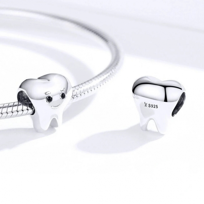 Talisman Argint 925, Charm compatibil Pandora – Micul dintisor, Bijuterii Nadiela [3]
