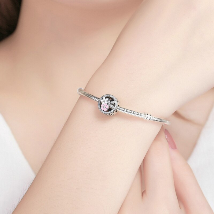 Talisman Argint 925, Charm compatibil Pandora – Primavara, Bijuterii Nadiela [4]