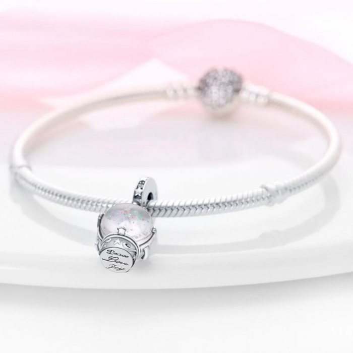 Talisman Argint 925, Charm compatibil Pandora – Magic globe, Bijuterii Nadiela [2]