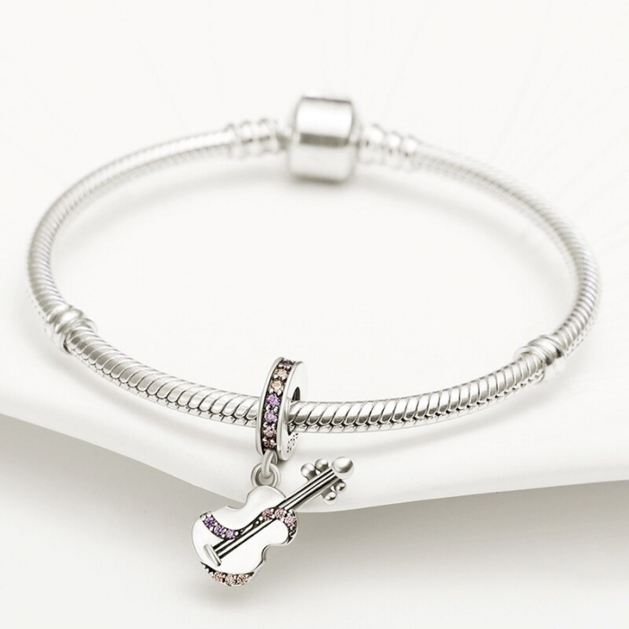 Talisman Argint 925, Charm compatibil Pandora – Sing a song, Bijuterii Nadiela [3]