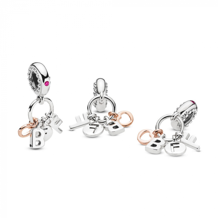 Talisman Argint 925, Charm compatibil Pandora – Best Friends Forever, Bijuterii Nadiela [2]