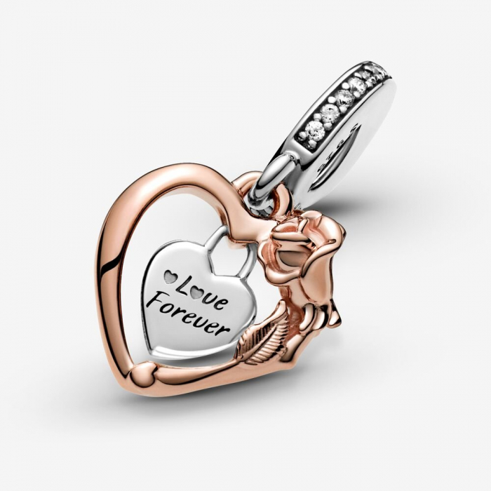 Talisman Argint 925, Charm compatibil Pandora – Forever love, Bijuterii Nadiela [3]